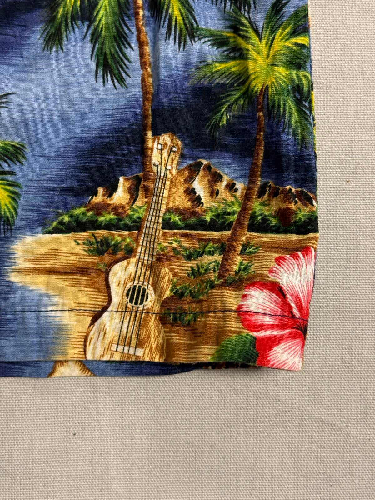 RJC Mens Hawaiian Shirt Hawaiian Islands Made in Hawaii - M