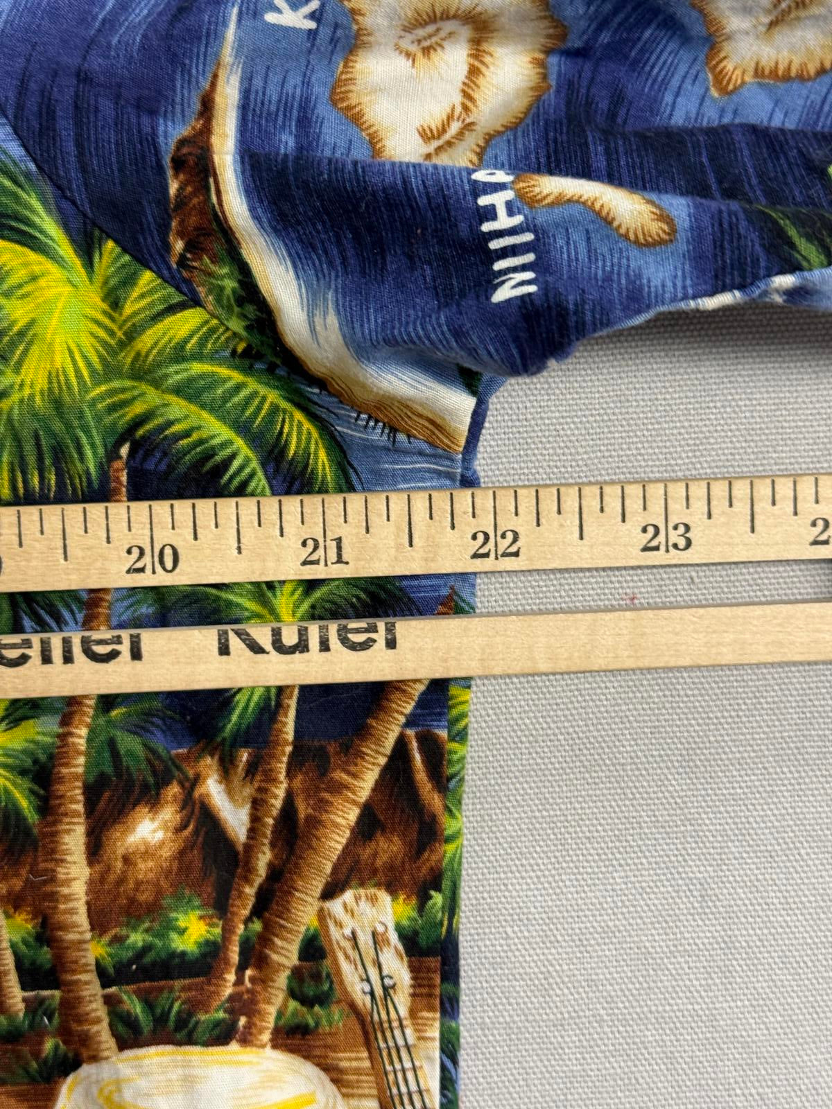 RJC Mens Hawaiian Shirt Hawaiian Islands Made in Hawaii - M