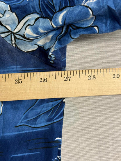 Two Palms Mens Hawaiian Shirt Plumeria Made in Hawaii Shirt