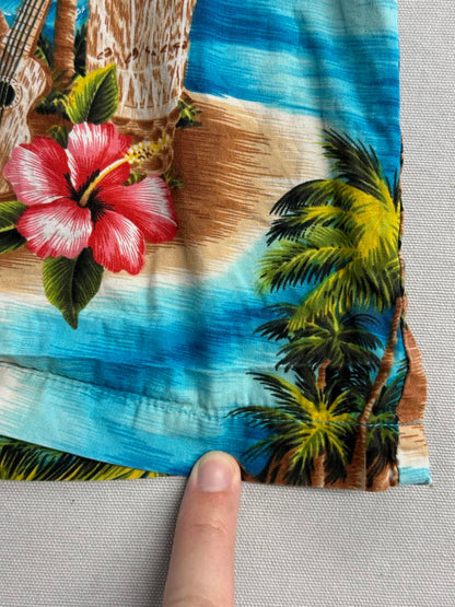 RJC Mens Hawaiian Shirt Hawaiian Islands Made in Hawaii - S