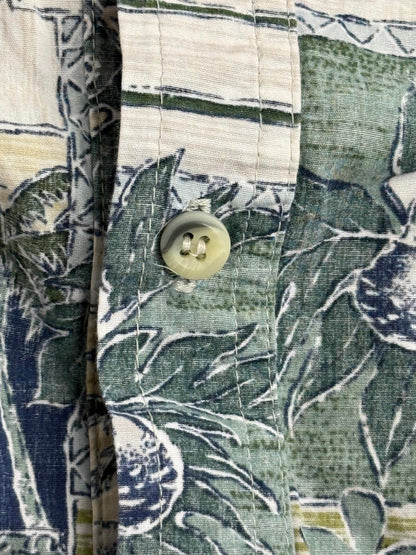 Go Barefoot Mens Hawaiian Panel Shirt - Made in Hawaii Shirt