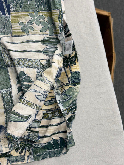 Go Barefoot Mens Hawaiian Panel Shirt - Made in Hawaii Shirt