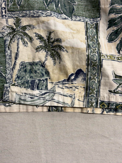 Go Barefoot Mens Hawaiian Panel Shirt - Made in Hawaii Shirt