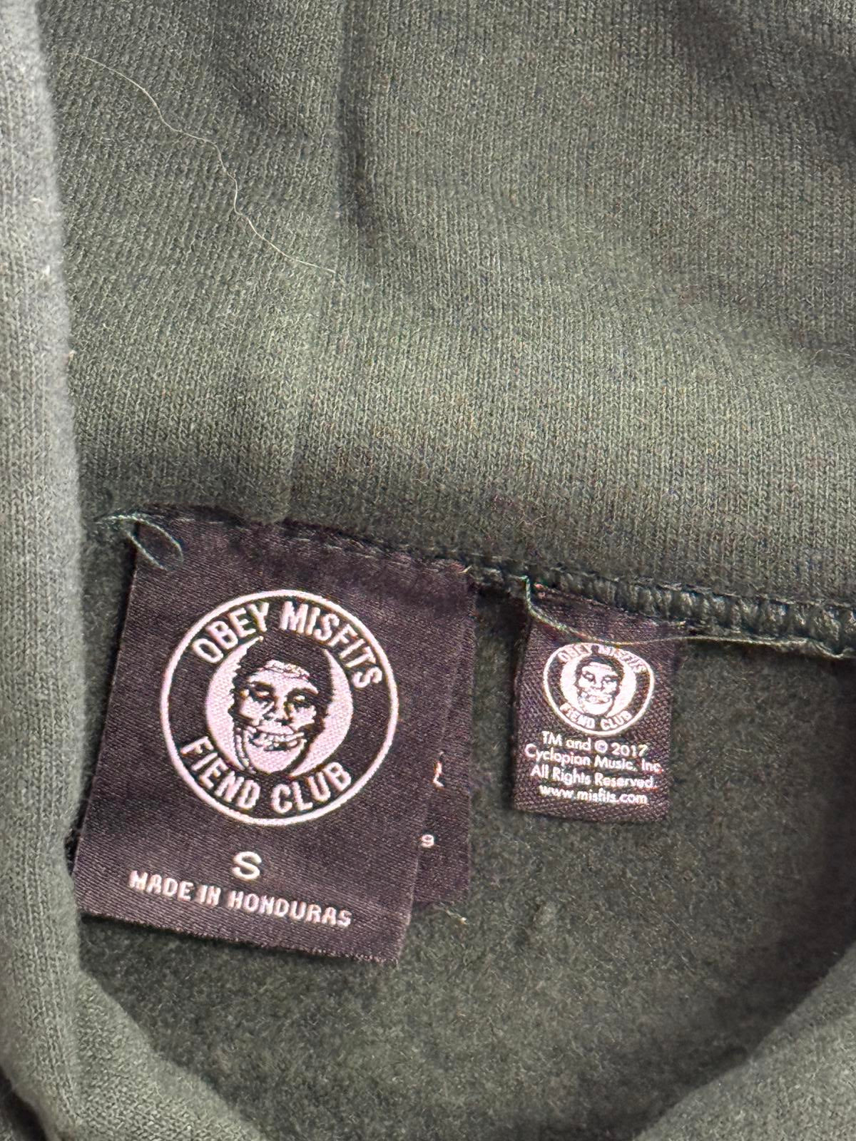 Obey Misfits Fiend Club Hoodie Misfits Skull x Andre Tags -S