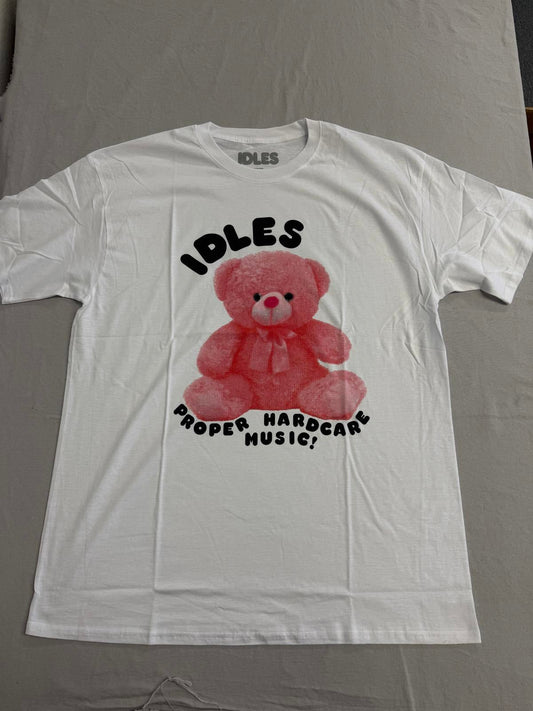 Idles Band T-shirt Proper Hardcore Music Pink Teddy Bear