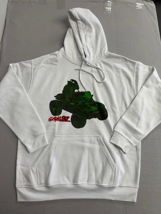 Gorillaz Band Hoodie - Geep Album Cover Sweatshirt - L