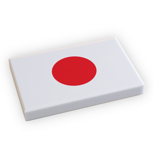 Japan Flag (2x3 Tile) made using LEGO part