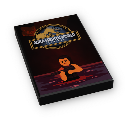 Jurassbrick Rebirth Movie Cover (2x3 Tile)