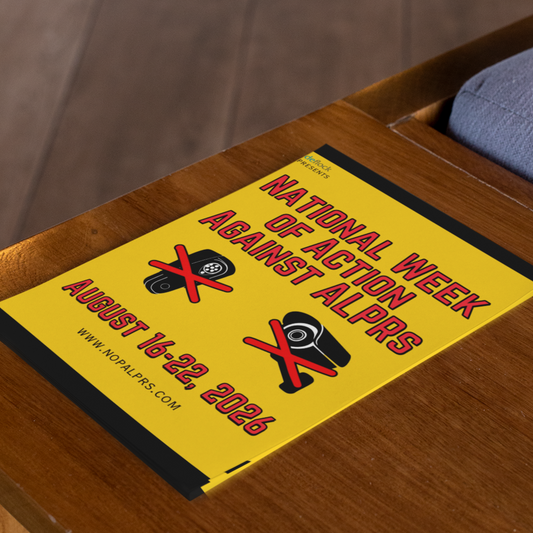 National Week of Action Against ALPRs Flyer