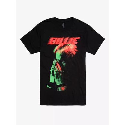 Billie Eilish Mens T-shirt Hands Face Cover - Official