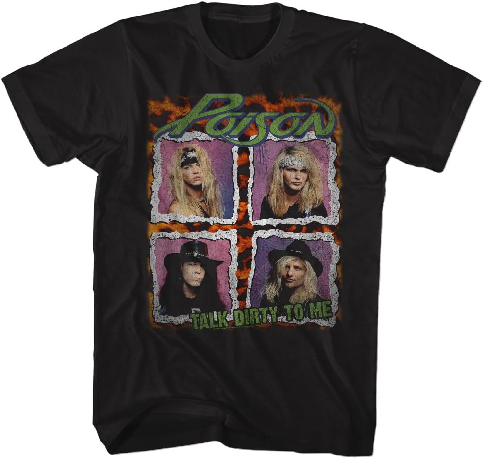 Poison Band - Brett Michaels 80s Band Mens T-shirt