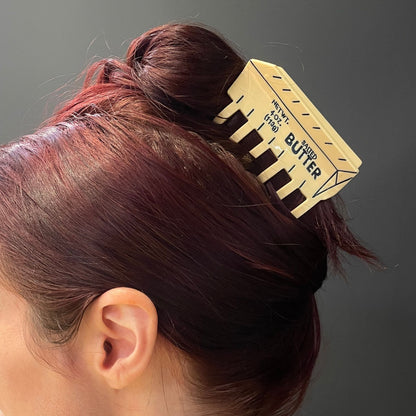 Velvet Claws Stick of Salted Butter Hair Claw | Yellow Claw Clip