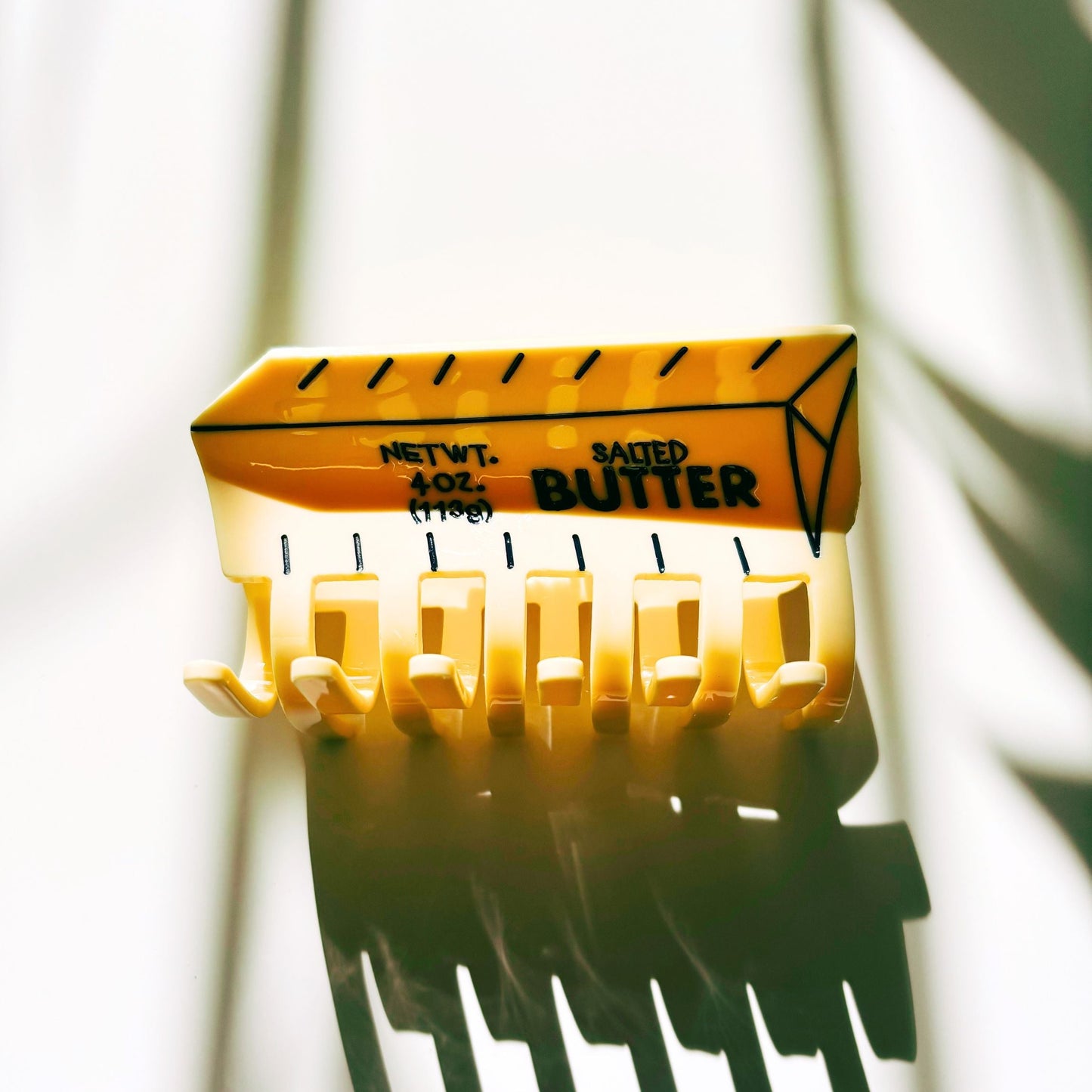 Velvet Claws Stick of Salted Butter Hair Claw | Yellow Claw Clip