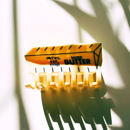 Velvet Claws Stick of Salted Butter Hair Claw | Yellow Claw Clip