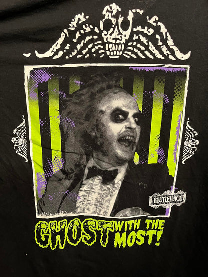 Beetlejuice Movie T-shirt - Ghost With the Most Keaton - L