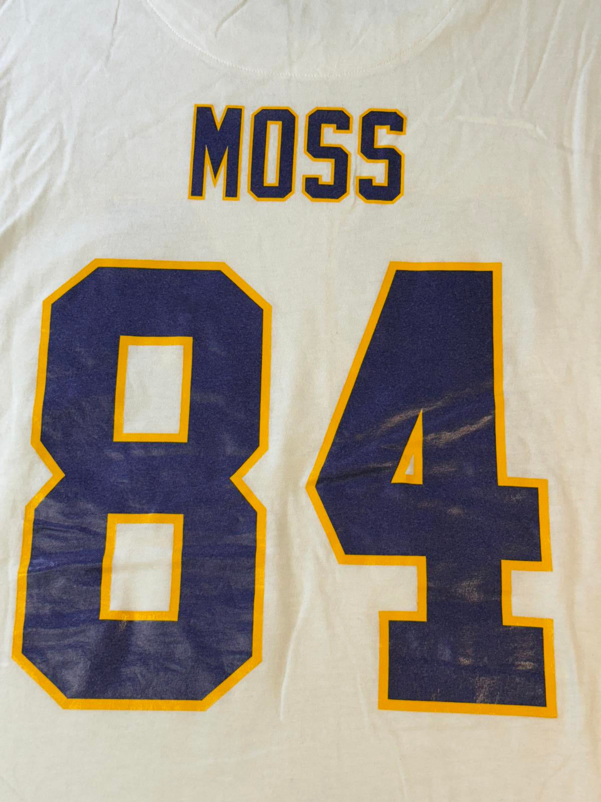 Vikings Randy Moss 84 T-shirt Jersey Mitchell Ness Throwback