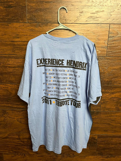 Jimi Hendrix Big Face Tee Power of Soul 2011 Tribute T-shirt