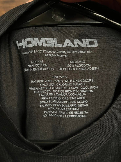 Homeland TV Show Promo T-shirt - New Showtime 2013 Shirt -M