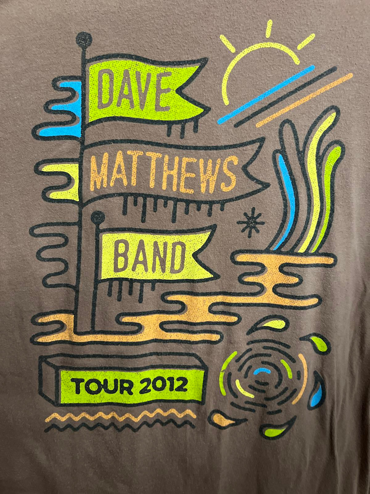 Dave Matthews Band Tour T-shirt 2012 - 2 Sided Tee - M