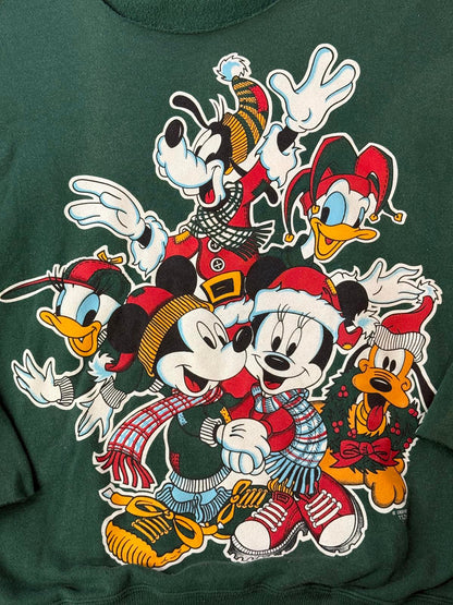 VTG Christmas Disney Mickey Mouse and Friends Sweater Shirt