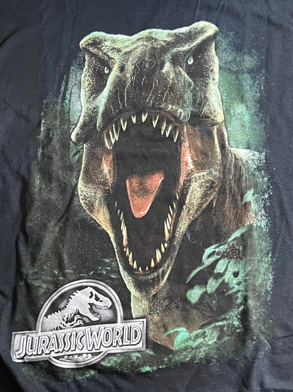 Jurassic World Movie Promo Tee - T-Rex Roar Big Face - XL