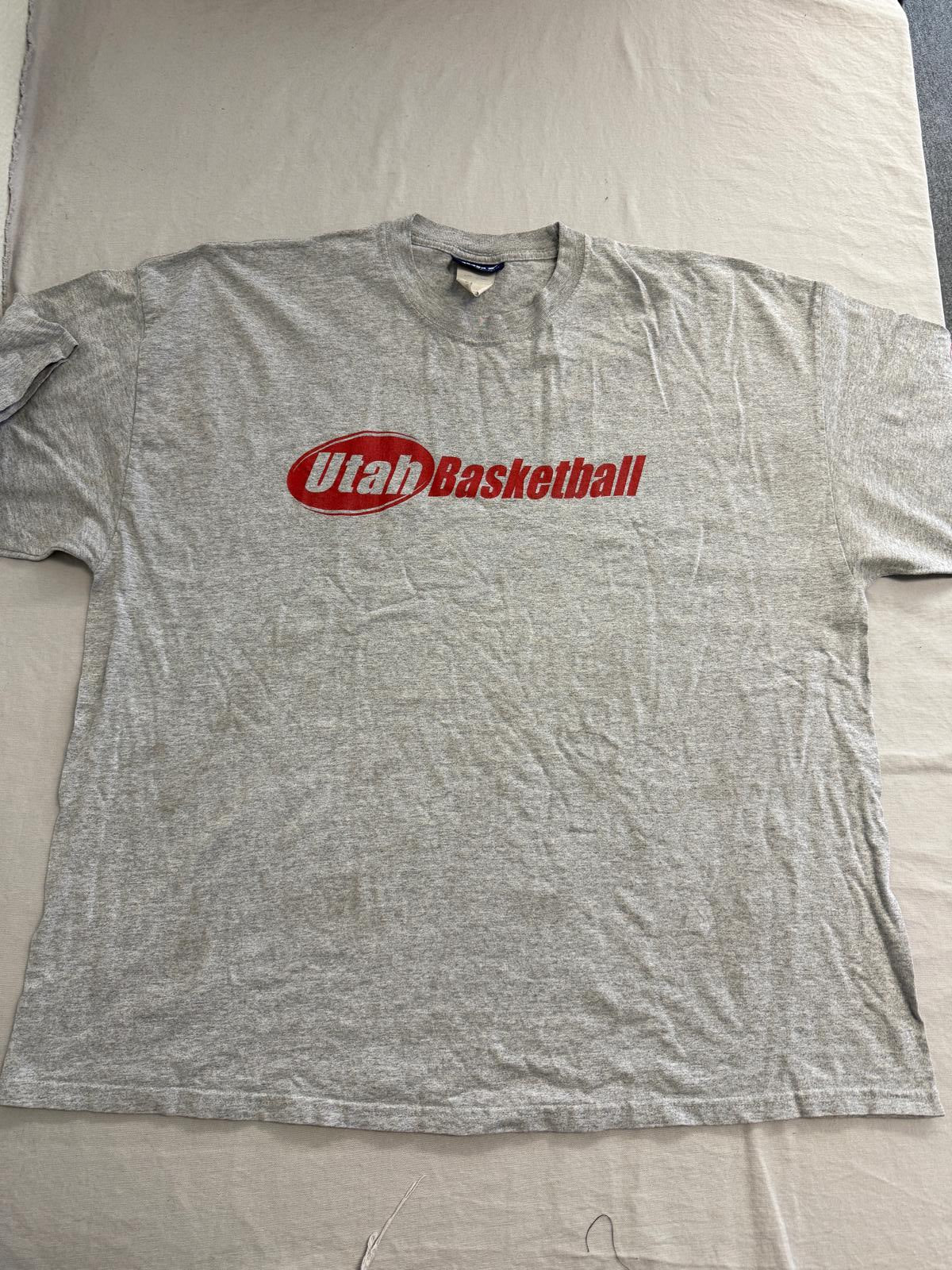 VTG University of Utah Utes Basketball T-shirt Reebok 3XL