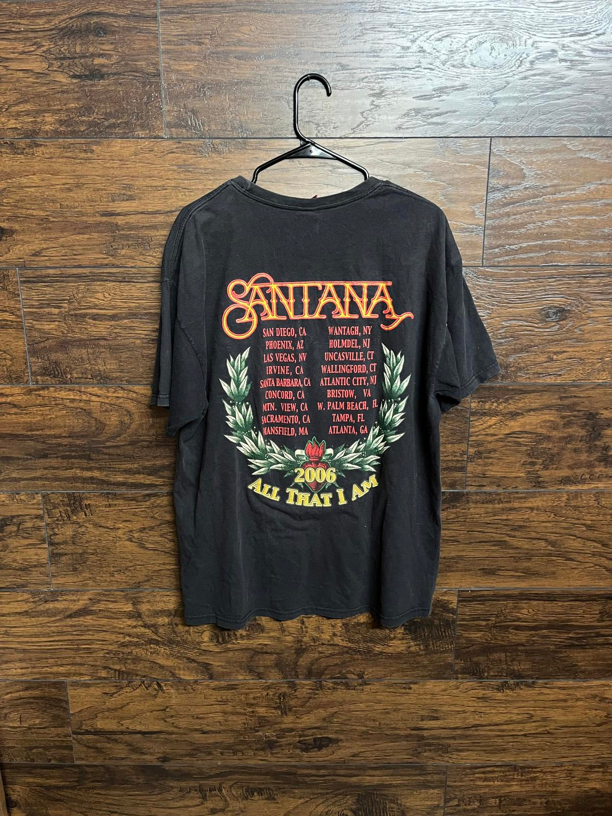Santana Tour Tee All That I Am 2006 Santana T-shirt - XL