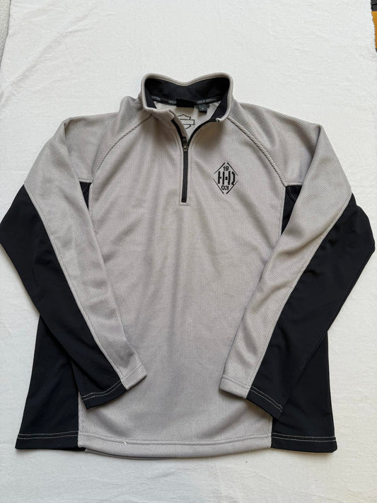 Harley Davidson Quarter Zip 1903 Grey Jacket - L