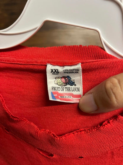 Thrashed ISU Cyclones T-shirt -Vintage Iowa State College XL