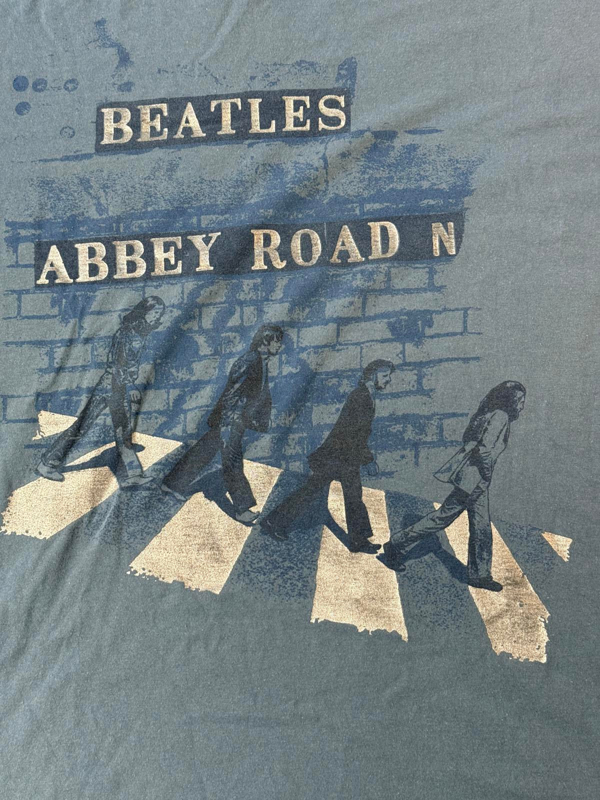 VTG The Beatles Abbey Road T-shirt 2005 Metallic Tee 2XL
