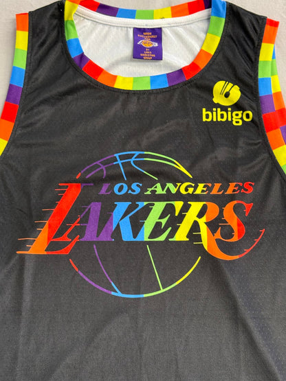 Gay Pride Los Angeles NBA Lakers Basketball Jersey #1 - XL