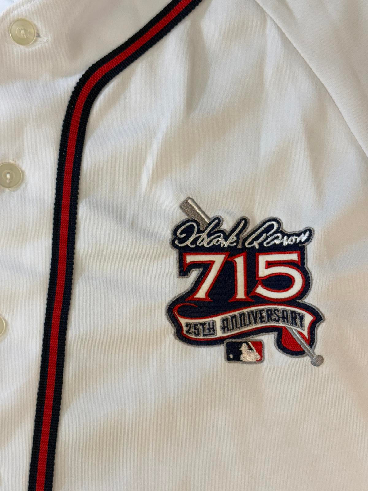 VTG Hank Aaron Baseball Jersey 715 Home Runs Anniversary
