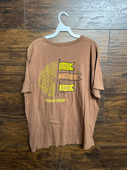 Dave Matthews Band Tour T-shirt 2012 - 2 Sided Tee - M