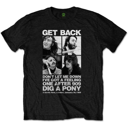 The Beatles Get Back T-shirt 3 Savile Row London 1969 Tee