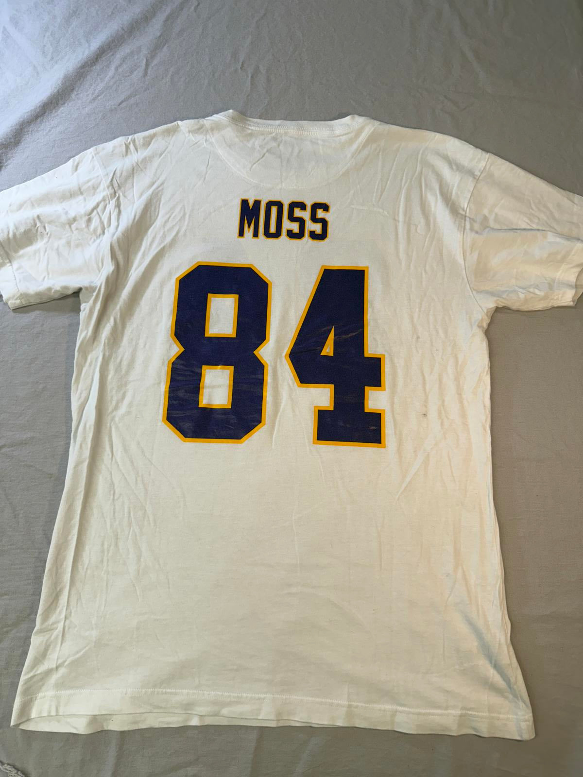 Vikings Randy Moss 84 T-shirt Jersey Mitchell Ness Throwback