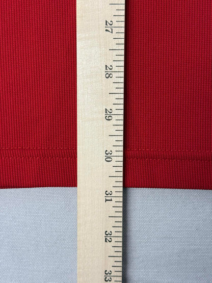 Adidas Soccer Jersey Red Thin 3 Stripes Center Hit XL