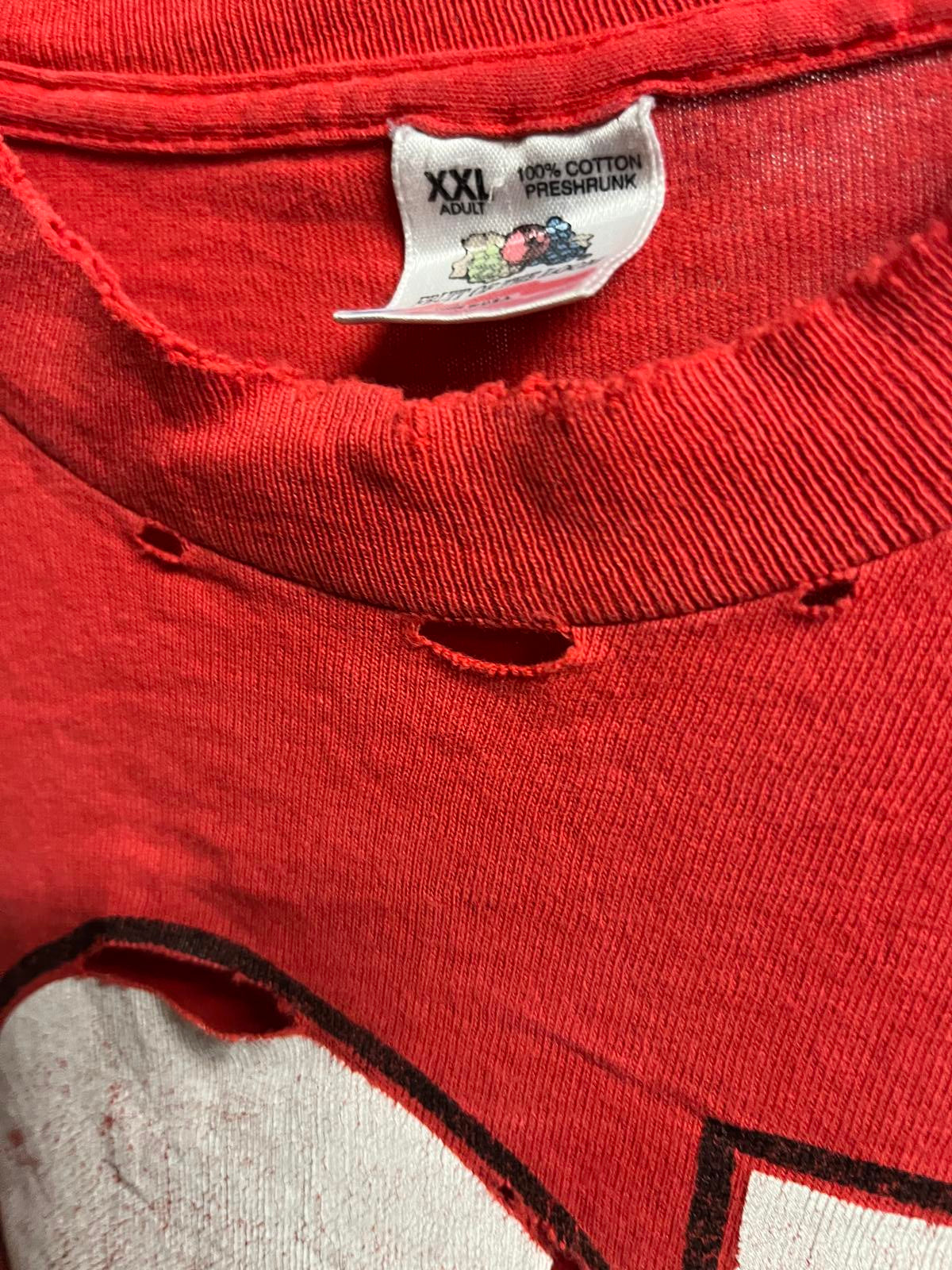 Thrashed ISU Cyclones T-shirt -Vintage Iowa State College XL