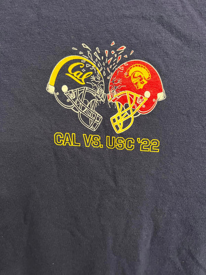 College Football Tee USC vs Cal 2022 T-shirt Helmet Tee -M