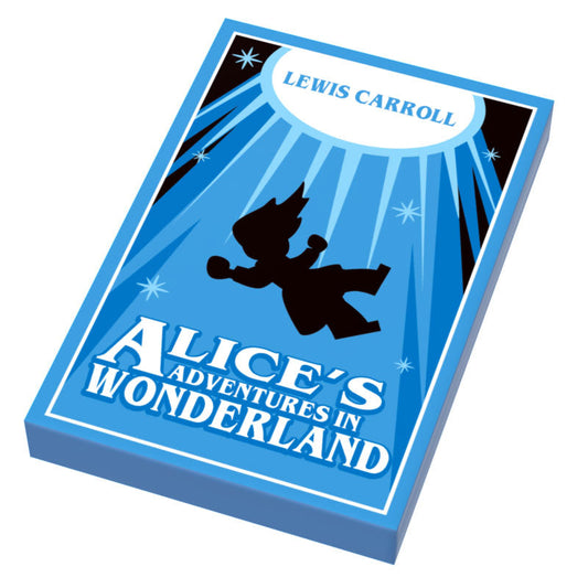 Alice in Wonderland Book (2x3 Tile) made using LEGO part
