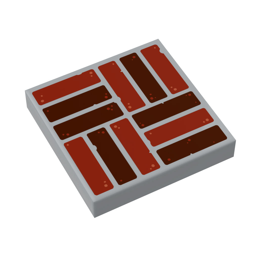 Mason Brick Flooring / Wallpaper 2x2 Tile  - B3 Customs