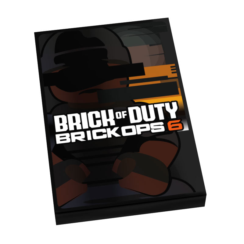 Brick of Duty: BrickOps 6 Video Game Cover (2x3 Tile)