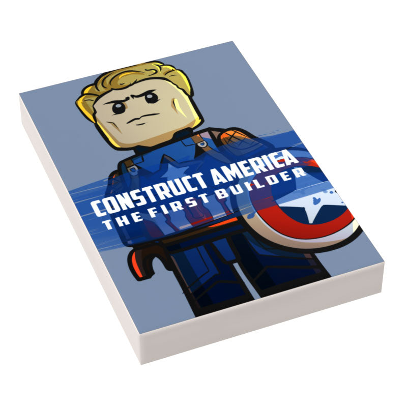 Construct America: First Builder Movie Cover (2x3 Tile) - B3 Customs