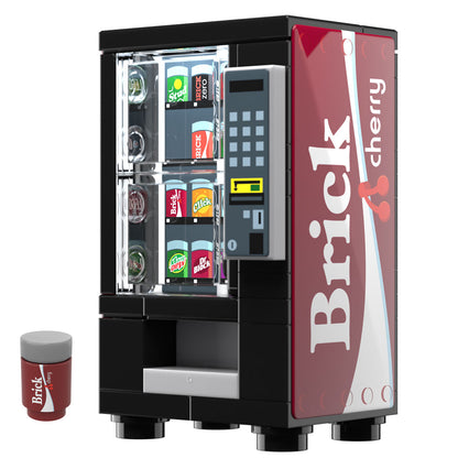 Cherry Cola Soda Vending Machine made using LEGO parts