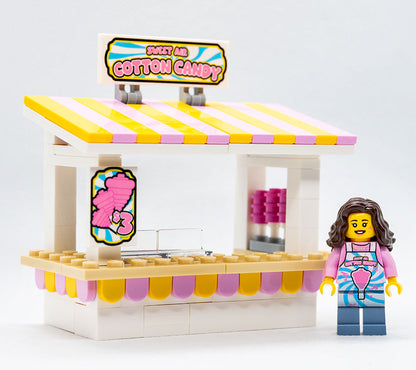 Sweet Air Cotton Candy Stand with Employee Minifig