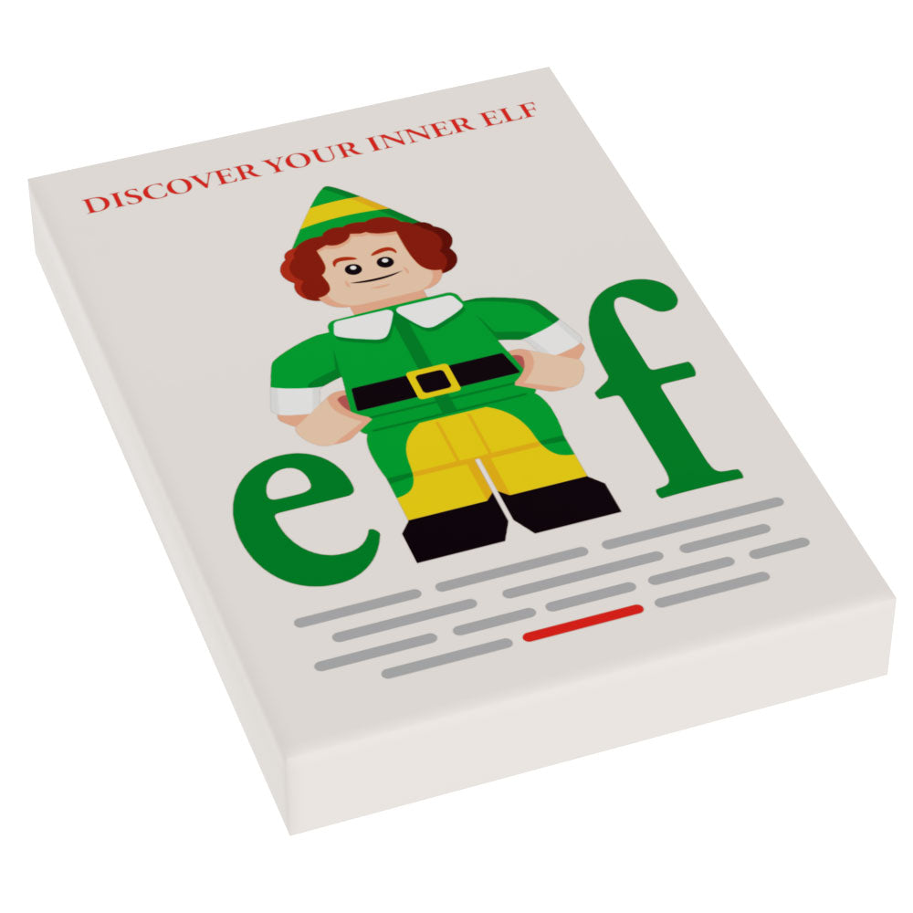 Elf Christmas Movie Cover (2x3 Tile)