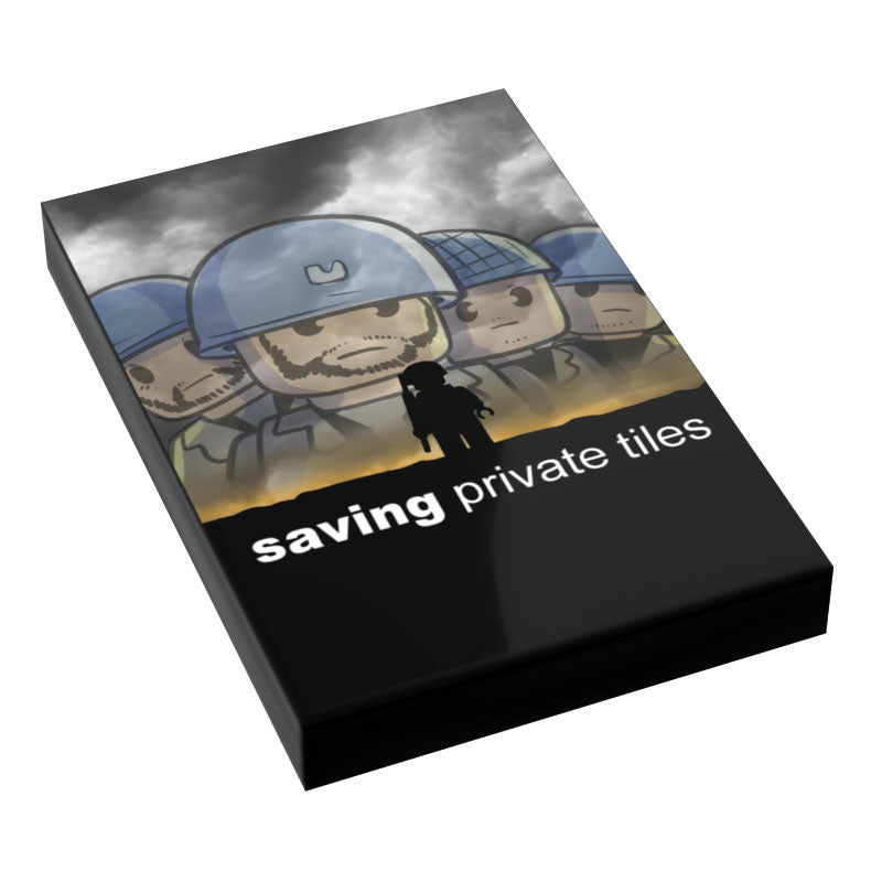 Saving Private Tiles Movie Cover (2x3 Tile) - B3 Customs