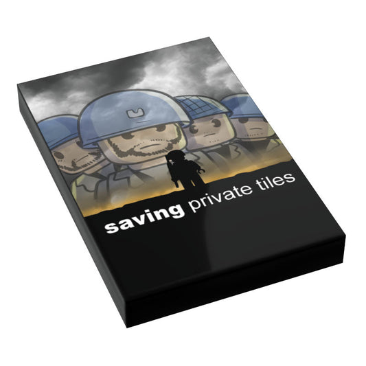 Saving Private Tiles Movie Cover (2x3 Tile) - B3 Customs