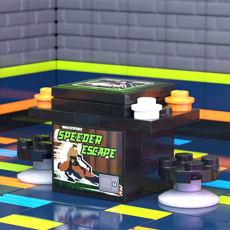 SW Speeder Escape 2-Player Classic Arcade made using LEGO parts - B3 Customs