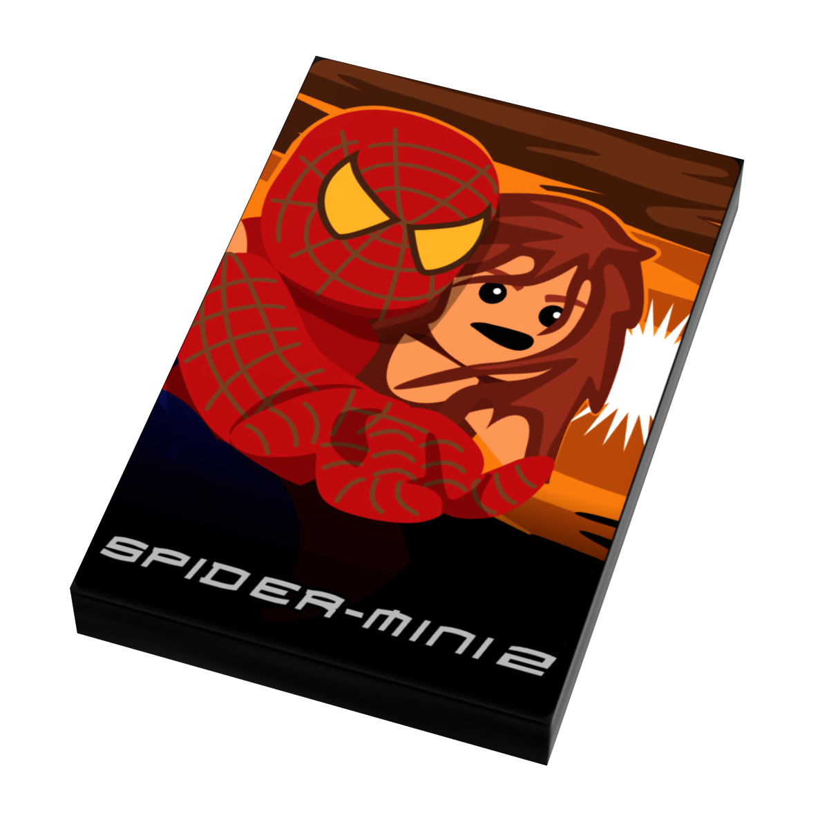 Spider-Mini 2 Movie Cover (2x3 Tile) made using LEGO parts