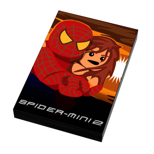 Spider-Mini 2 Movie Cover (2x3 Tile) made using LEGO parts